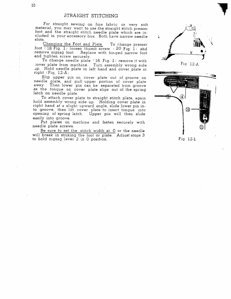 Straight stitching | SINGER W1365 User Manual | Page 11 / 37