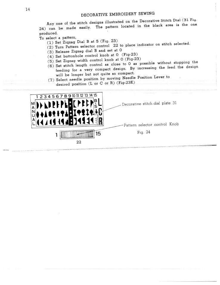 1 2 3 4 5 g 7 8 9101112 13 1415, Ma n | SINGER W1366 User Manual | Page 15 / 51