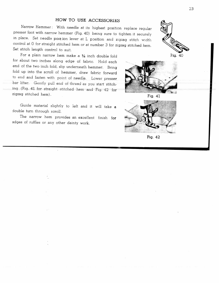 How to use accessories | SINGER W1366 User Manual | Page 24 / 51