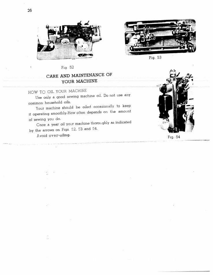 Care and maintenance of, Your machine | SINGER W1366 User Manual | Page 27 / 51