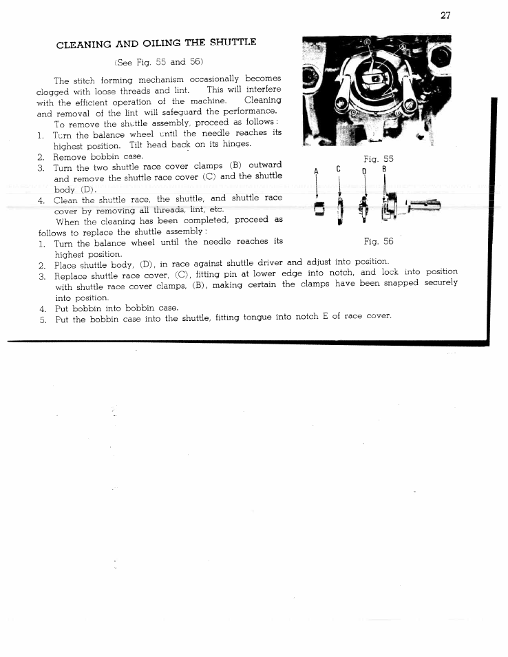 Cleaning and oiling the shuttle | SINGER W1366 User Manual | Page 28 / 51