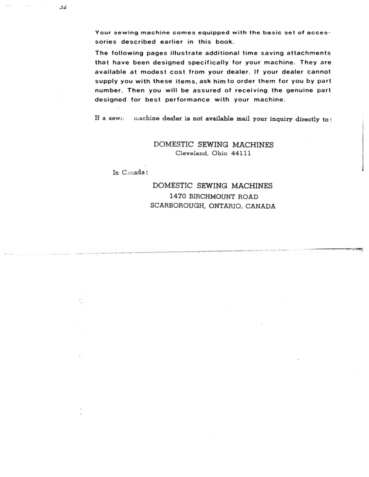 Domestic sewing machines | SINGER W1366 User Manual | Page 33 / 51