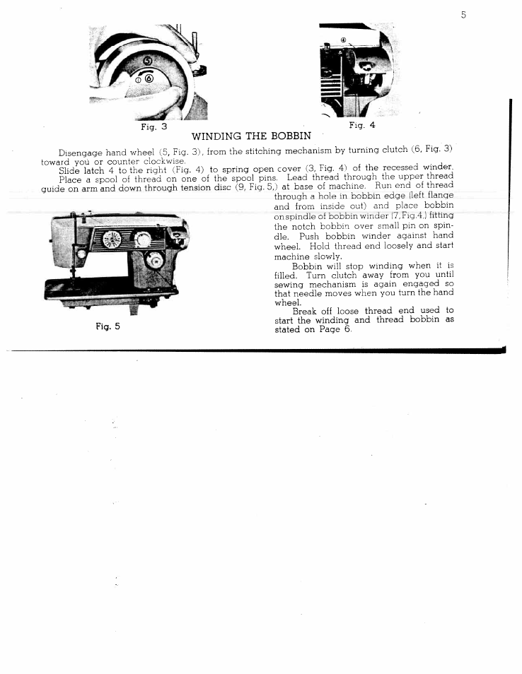 Winding the bobbin | SINGER W1366 User Manual | Page 6 / 51