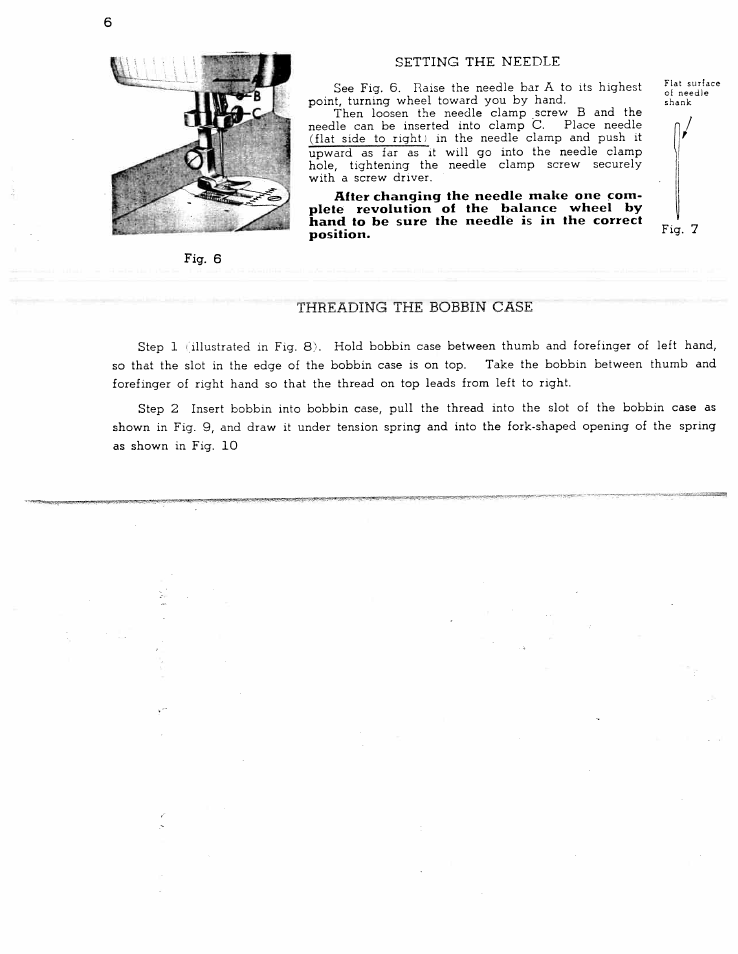 Setting the needle | SINGER W1366 User Manual | Page 7 / 51