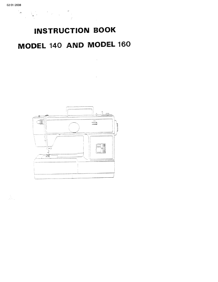 SINGER W160 User Manual | 35 pages