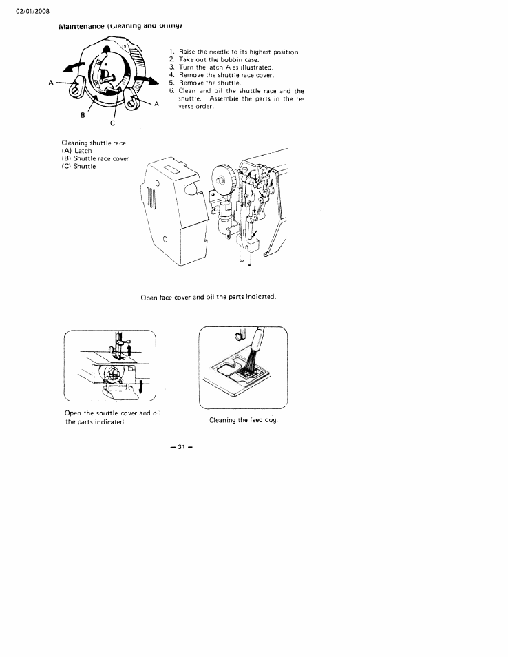 SINGER W160 User Manual | Page 34 / 35