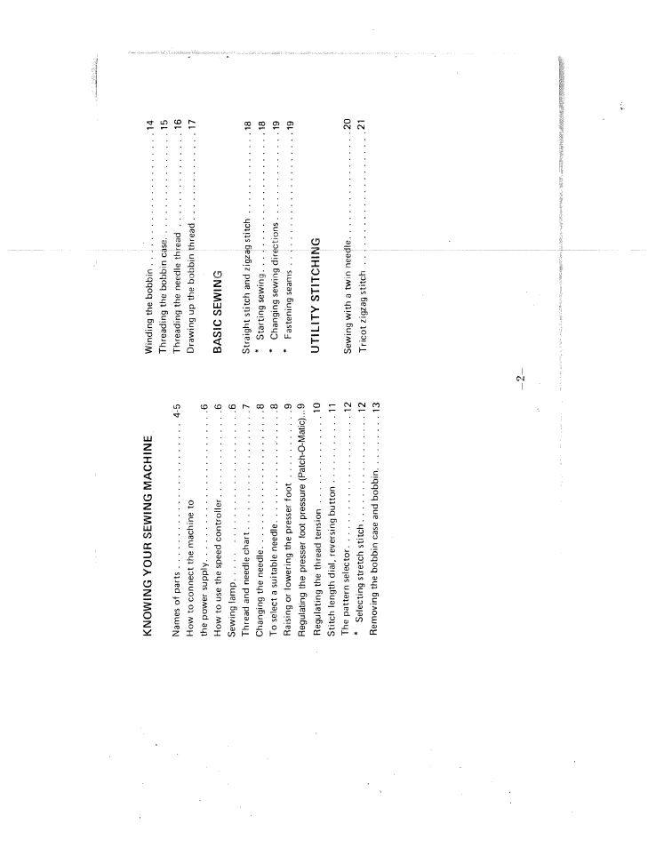 SINGER W1405 User Manual | Page 5 / 39