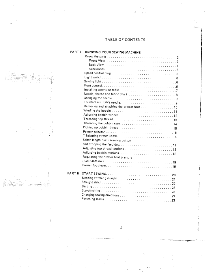 SINGER W1407 User Manual | Page 3 / 40