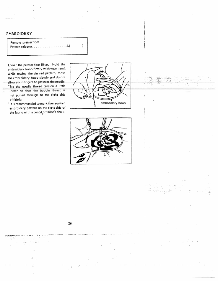 Embroidery | SINGER W1407 User Manual | Page 38 / 40