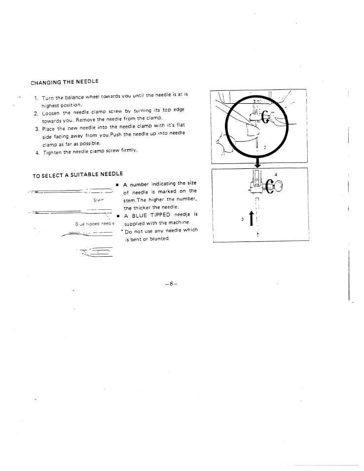 SINGER W1410 User Manual | Page 11 / 38