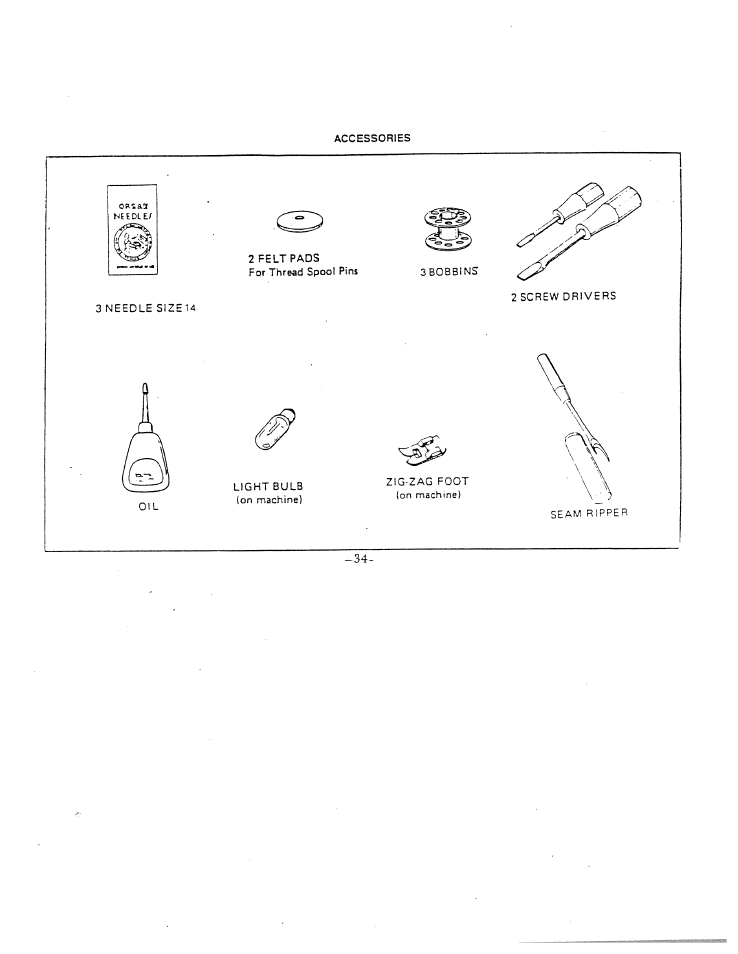 SINGER W1410 User Manual | Page 37 / 38