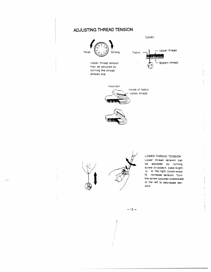 Adjusting thread tension | SINGER W1409 (New) Instruction Manual User Manual | Page 15 / 30