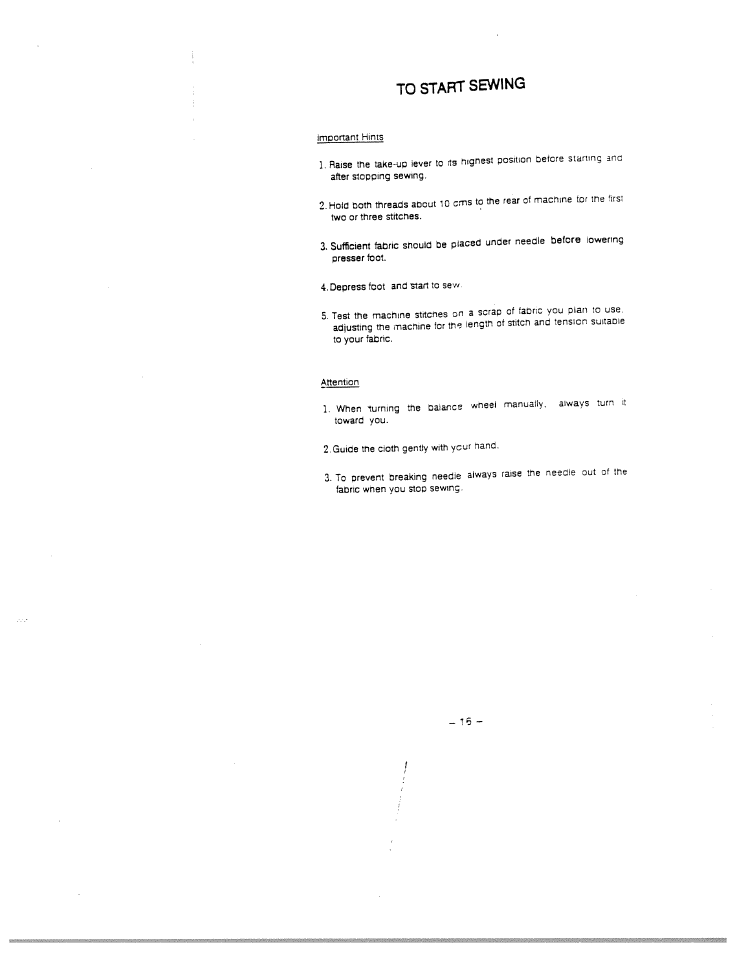 SINGER W1409 (New) Instruction Manual User Manual | Page 19 / 30