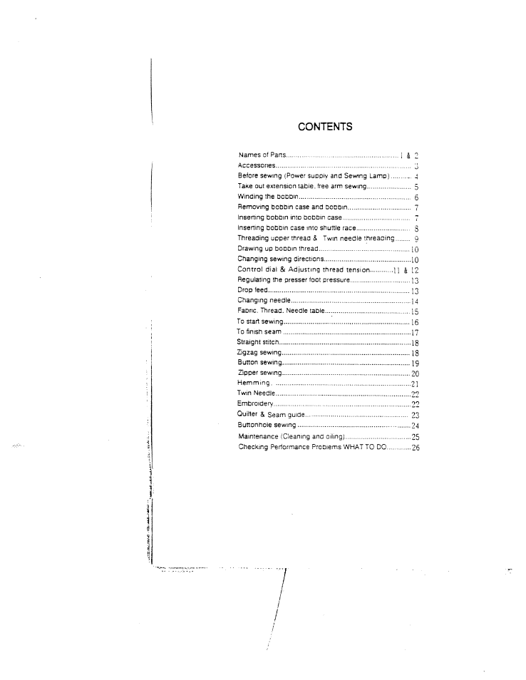 SINGER W1409 (New) Instruction Manual User Manual | Page 3 / 30