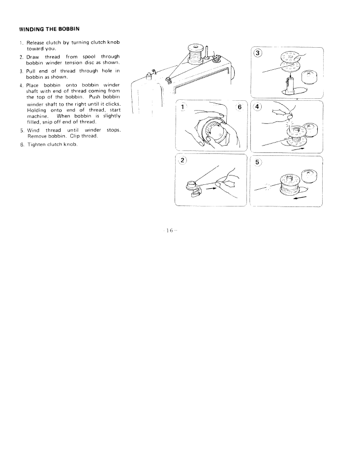 Winding the bobbin | SINGER W1411 User Manual | Page 19 / 41