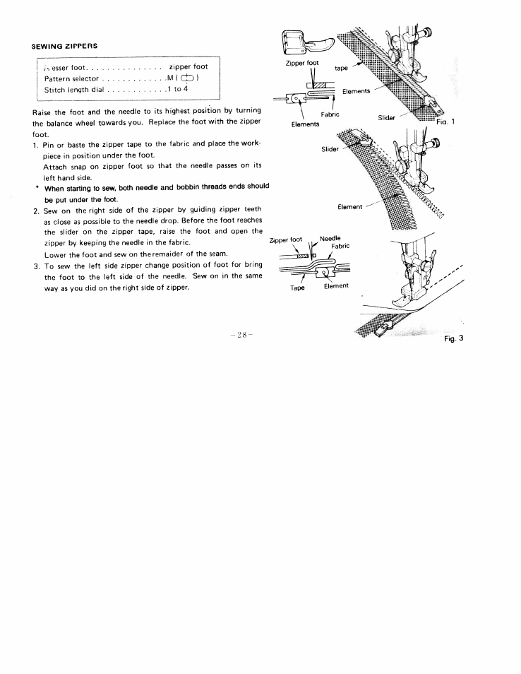 SINGER W1411 User Manual | Page 31 / 41