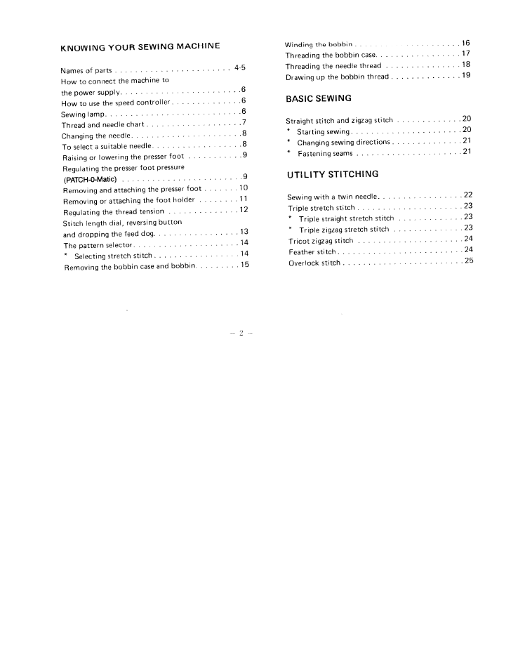 SINGER W1411 User Manual | Page 5 / 41