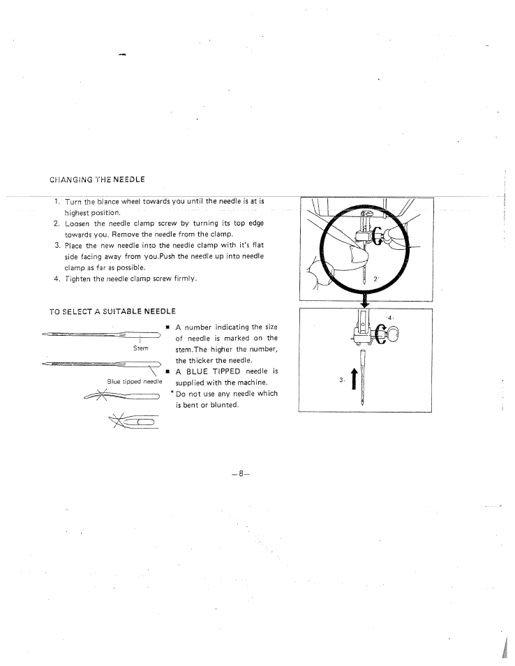 SINGER W1415 User Manual | Page 11 / 36
