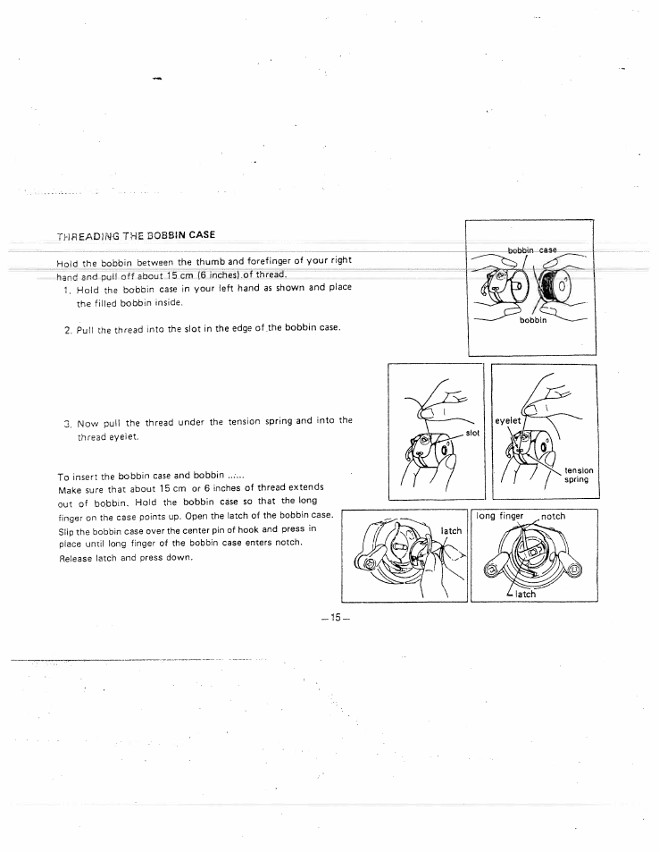 SINGER W1415 User Manual | Page 18 / 36
