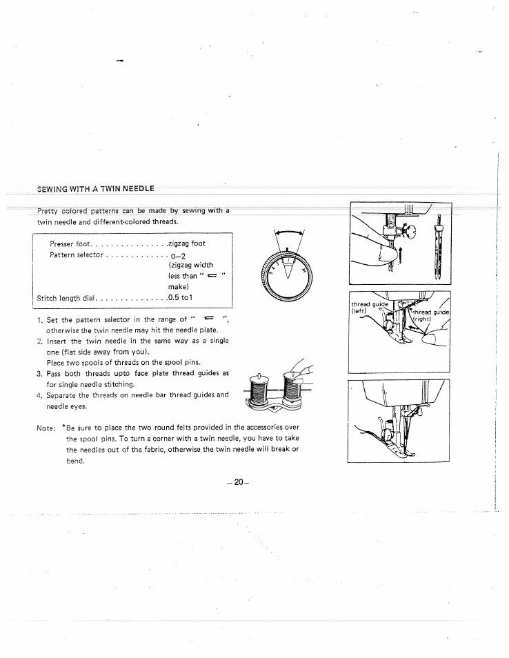 SINGER W1415 User Manual | Page 23 / 36
