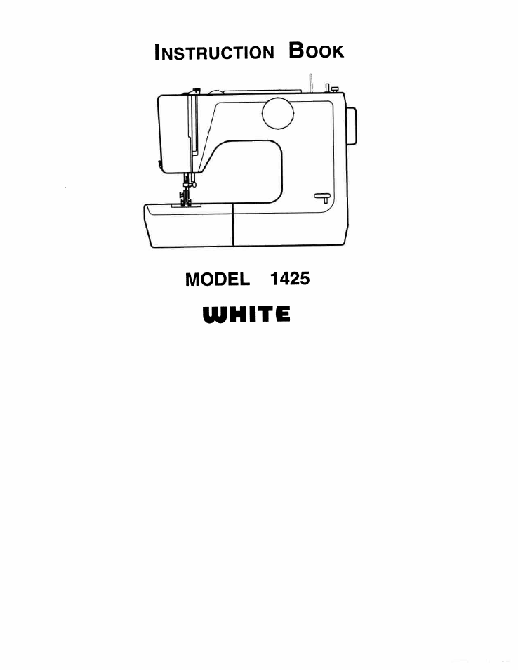 SINGER W1425 User Manual | 62 pages