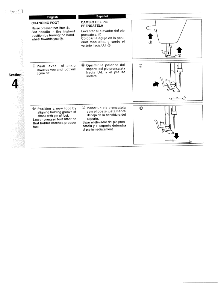 Secllórt | SINGER W1425 User Manual | Page 26 / 62