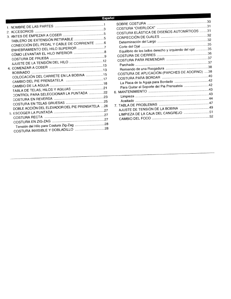 SINGER W1425 User Manual | Page 8 / 62