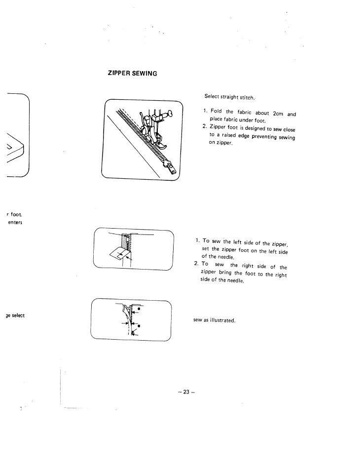 Ge select | SINGER W1444 User Manual | Page 28 / 33