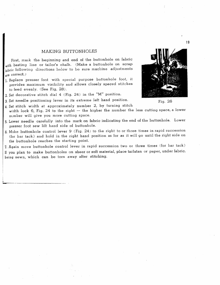SINGER W1465 User Manual | Page 20 / 50