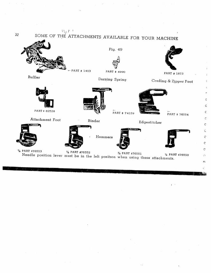 SINGER W1465 User Manual | Page 33 / 50