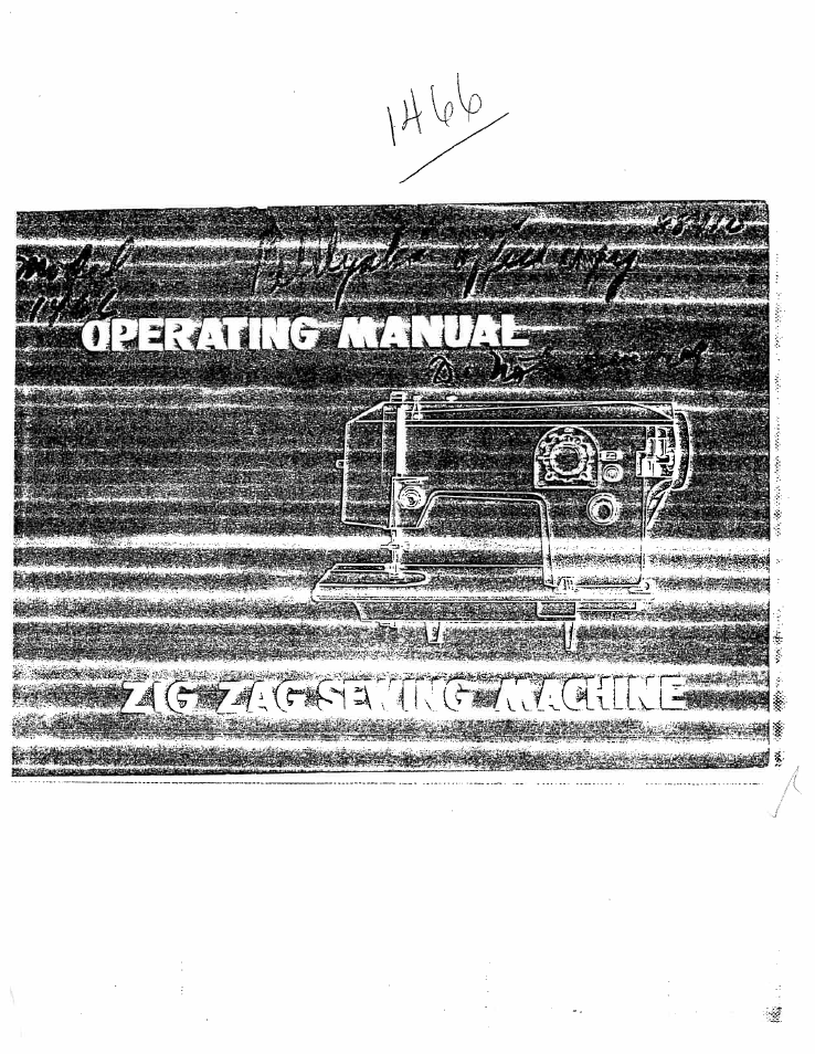 SINGER W1466 User Manual | 37 pages