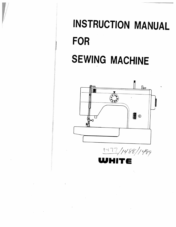 SINGER W1499 User Manual | 34 pages