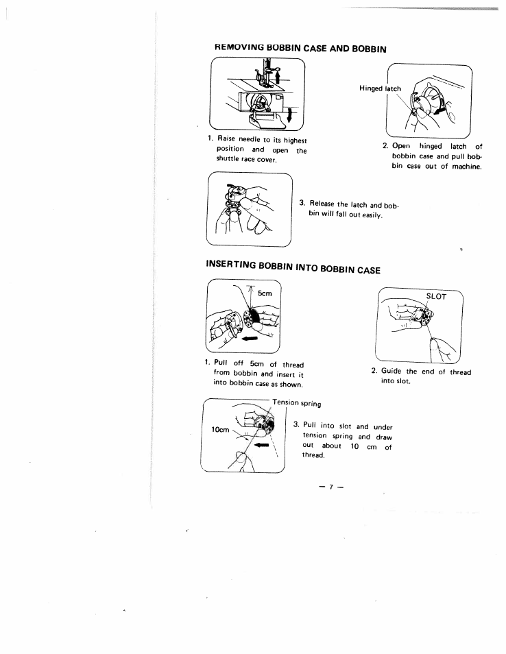 Removing bobbin case and bobbin | SINGER W1499 User Manual | Page 12 / 34