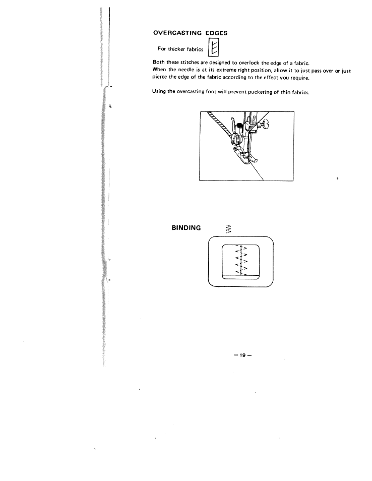 Binding | SINGER W1499 User Manual | Page 25 / 34