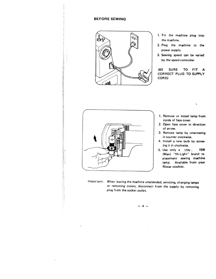SINGER W1499 User Manual | Page 9 / 34