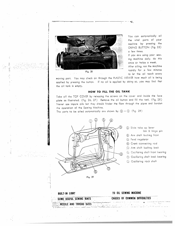 Some^ useful sewing hints needle and thread | SINGER W150 FL User Manual | Page 20 / 24