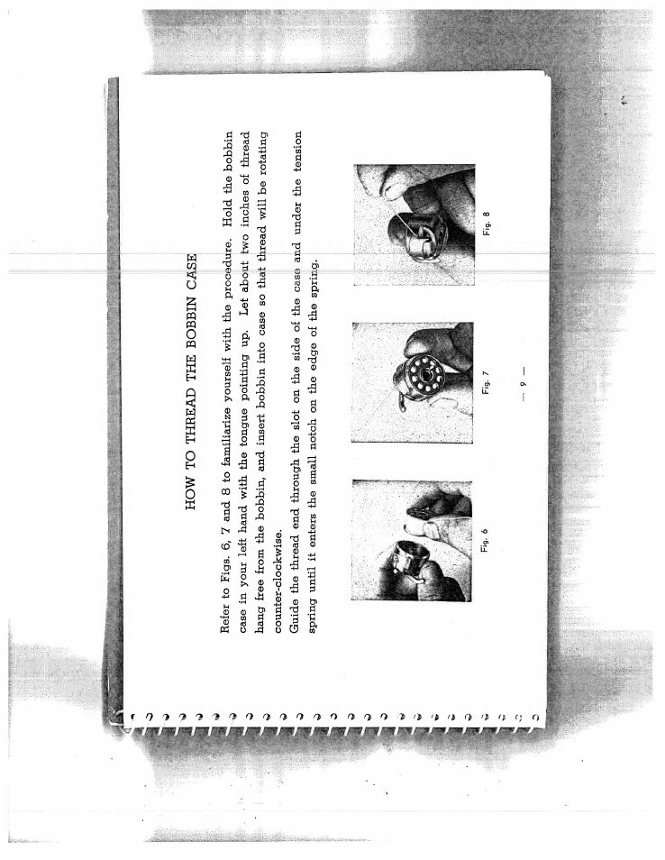 How to thread the bobbin case | SINGER W1514 User Manual | Page 10 / 20