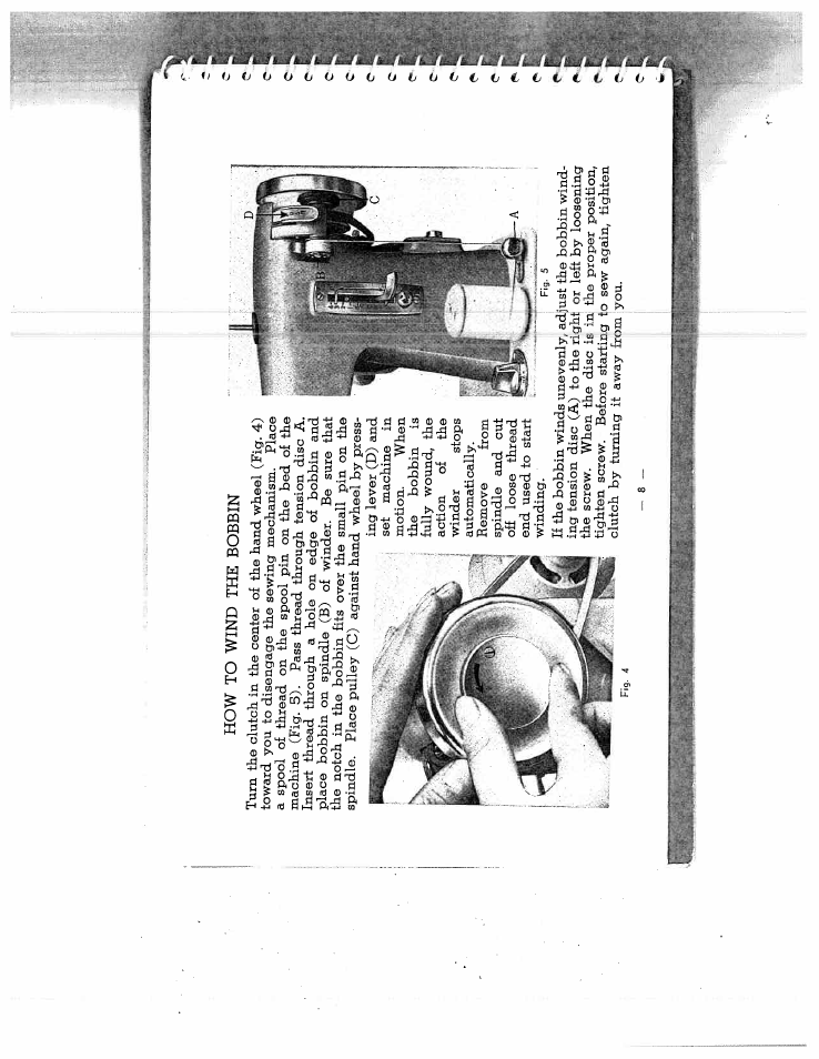 How to wind the bobbin | SINGER W1514 User Manual | Page 9 / 20