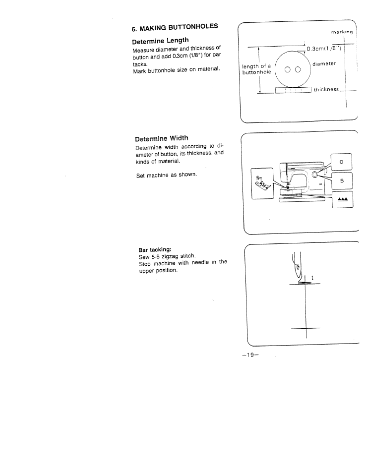 Determine length, Determine width | SINGER W1523 User Manual | Page 21 / 30