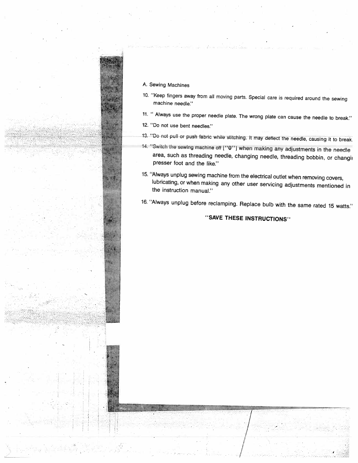 SINGER W1550 User Manual | Page 3 / 47