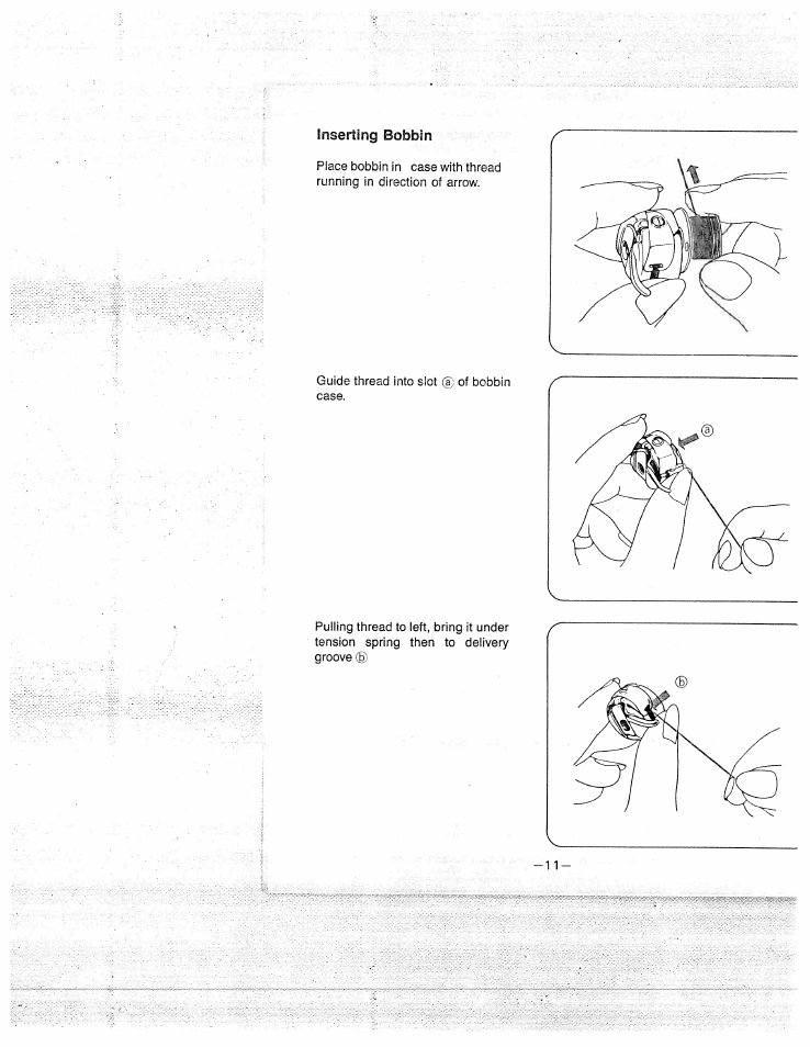 Inserting bobbin | SINGER W1577 User Manual | Page 14 / 37