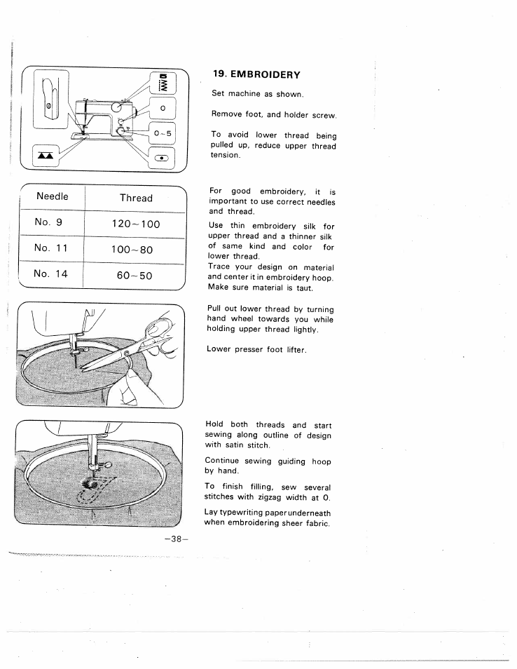 Embroidery | SINGER W1588 User Manual | Page 41 / 45