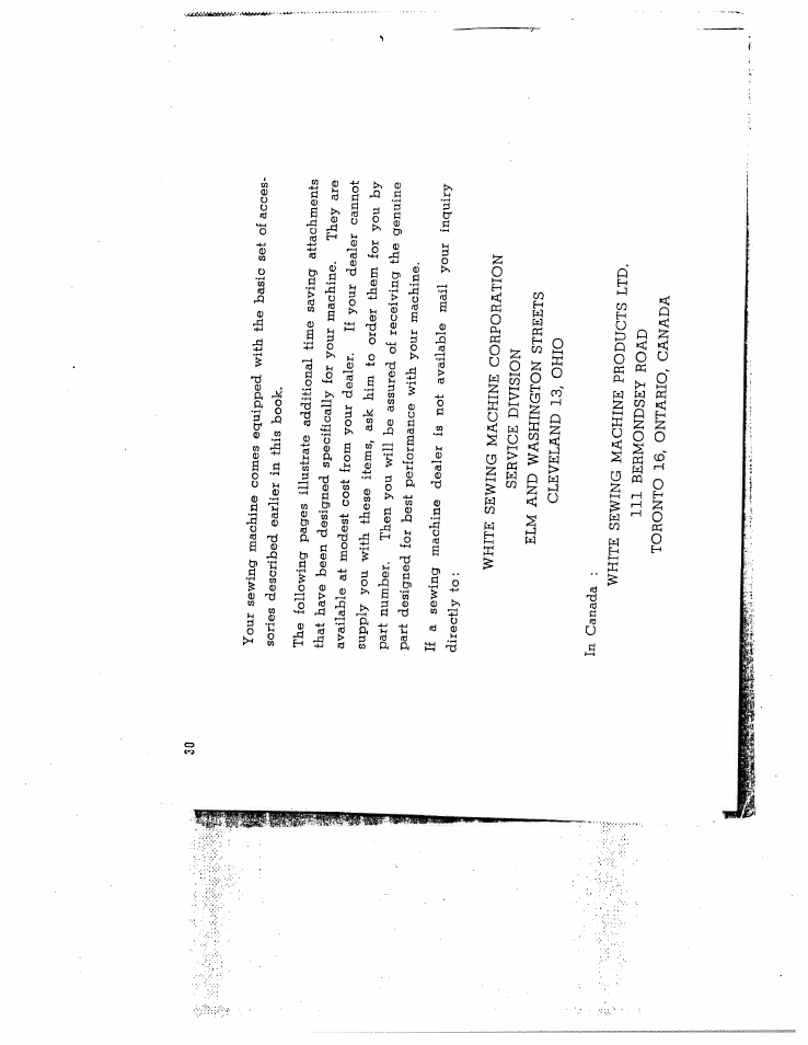 SINGER W162 User Manual | Page 31 / 36