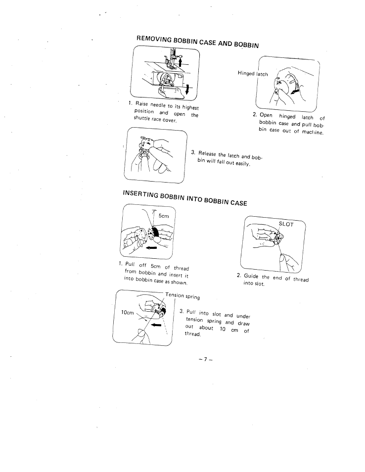 SINGER W1630 User Manual | Page 10 / 33