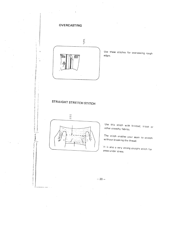 Straight stretch stitch | SINGER W1630 User Manual | Page 23 / 33