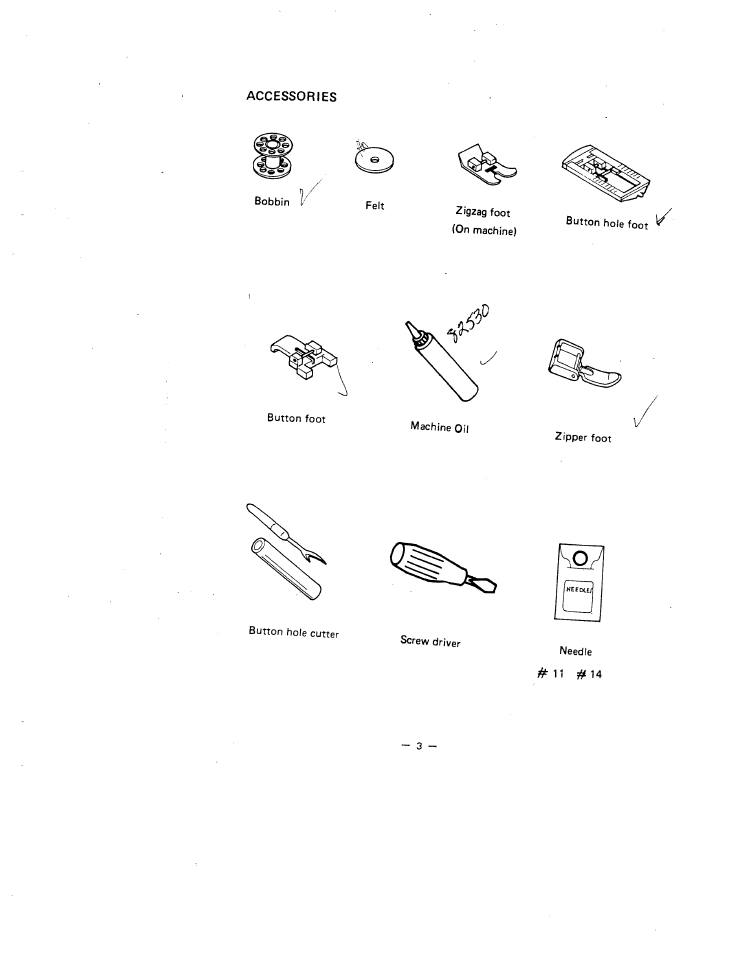 SINGER W1630 User Manual | Page 6 / 33