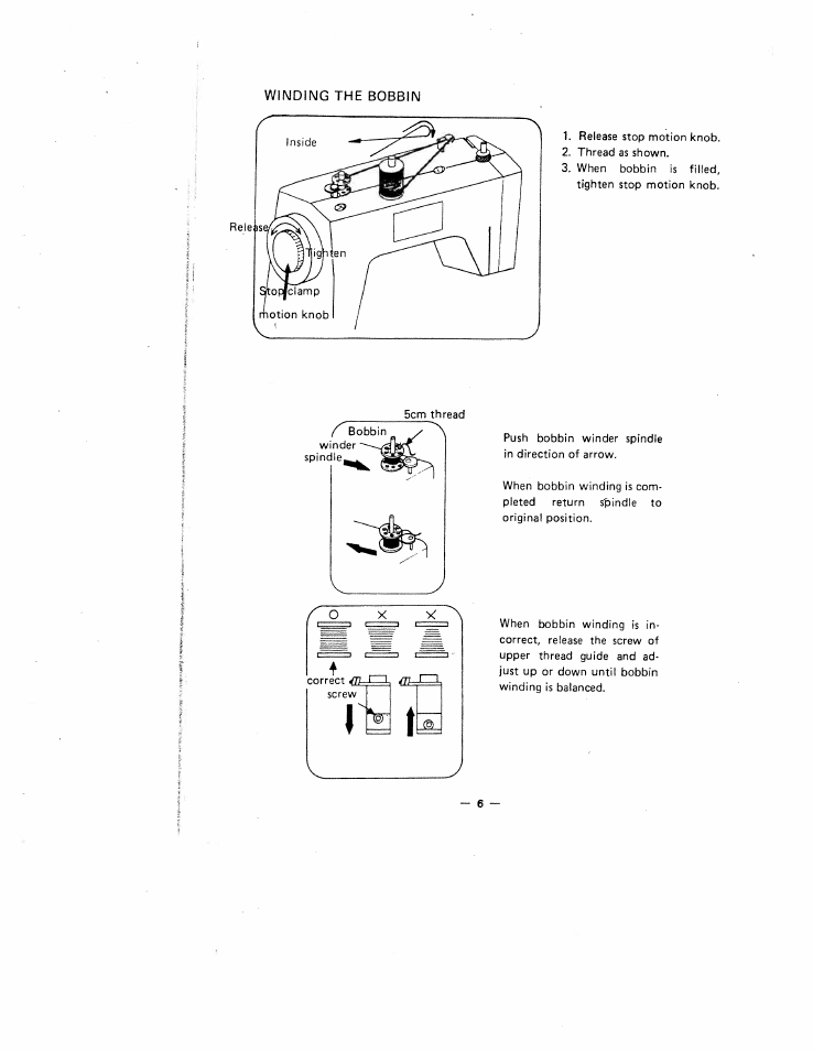 SINGER W1630 User Manual | Page 9 / 33