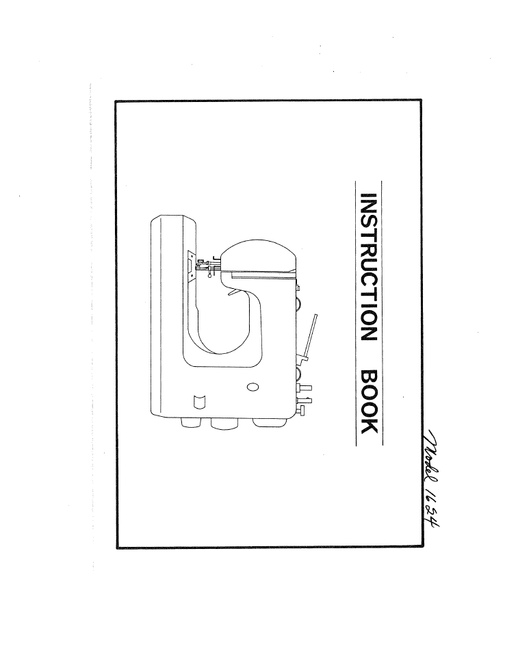SINGER W1624 User Manual | 44 pages