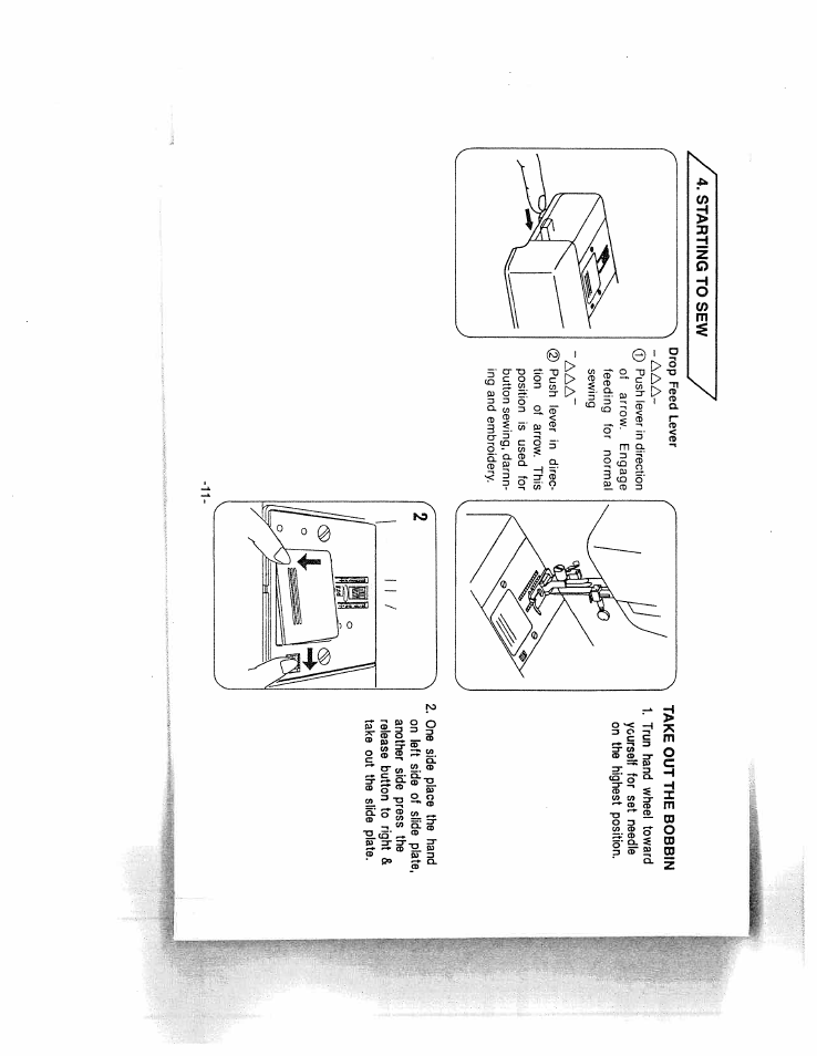 Starting to sevit | SINGER W1624 User Manual | Page 15 / 44