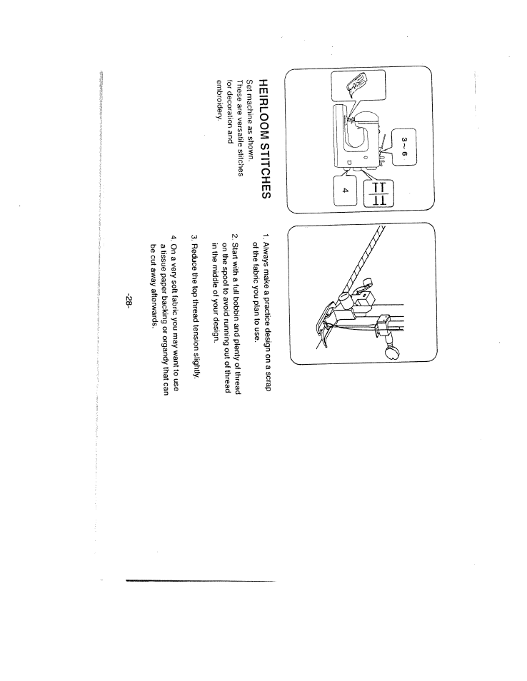 Heirloom stitches | SINGER W1624 User Manual | Page 32 / 44